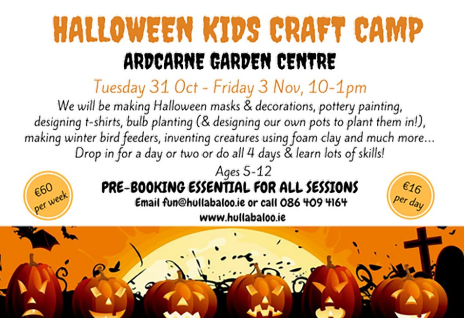 Things to do in County Roscommon, Ireland - Hullabaloo Halloween Kids Craft Camp - YourDaysOut
